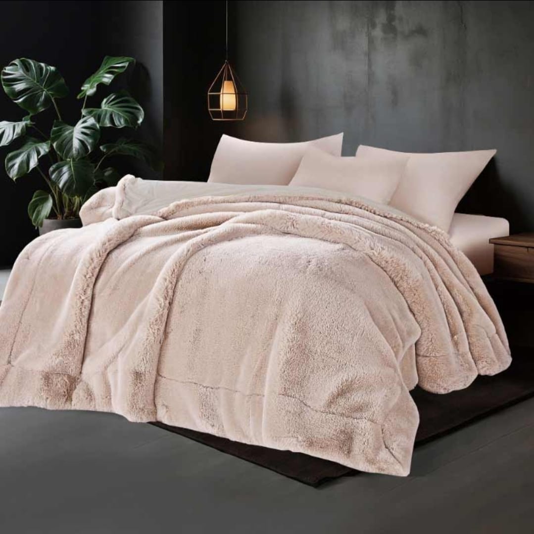 Premium Faux Rabbit Fur Blanket