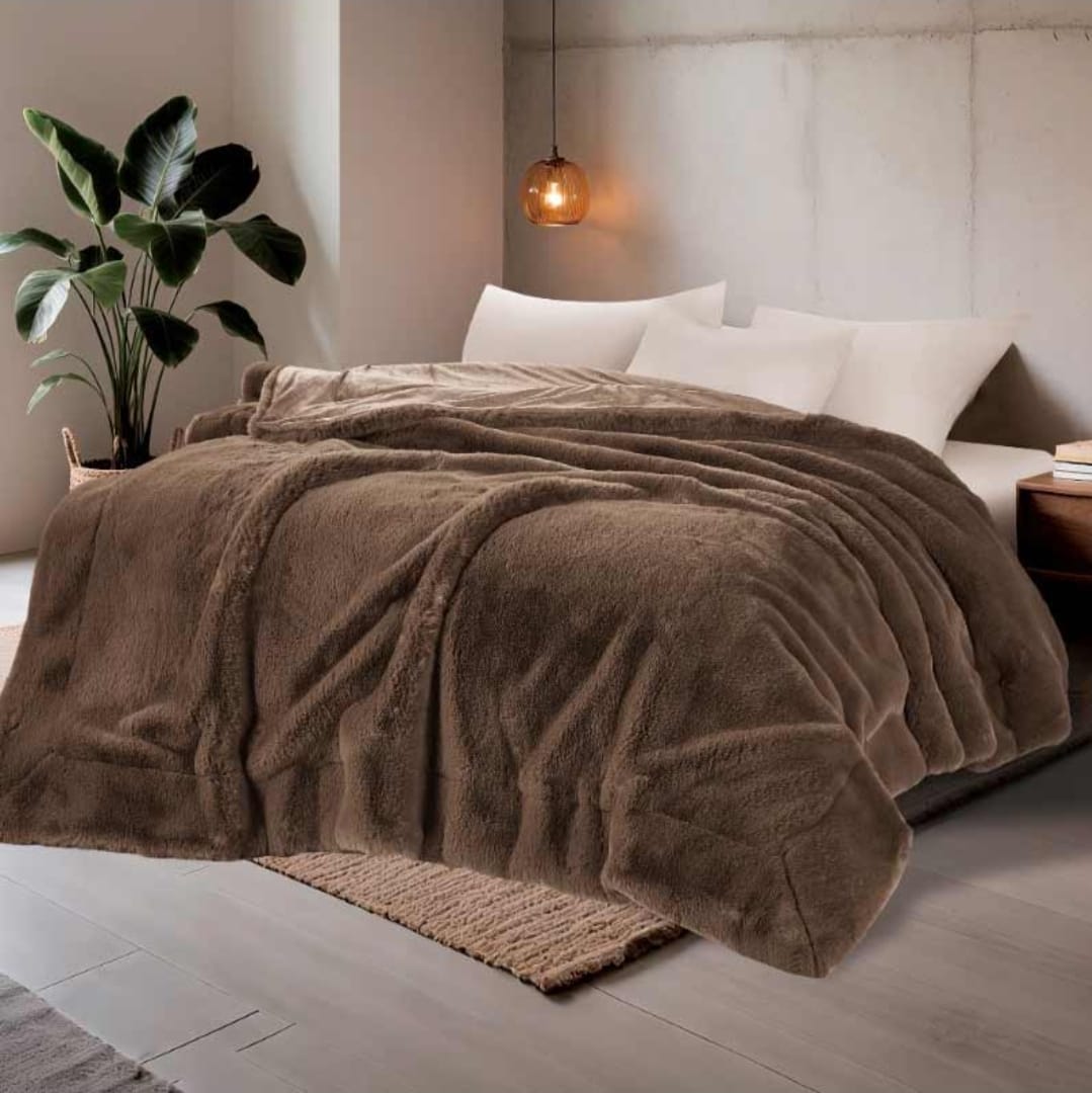 Premium Faux Rabbit Fur Blanket