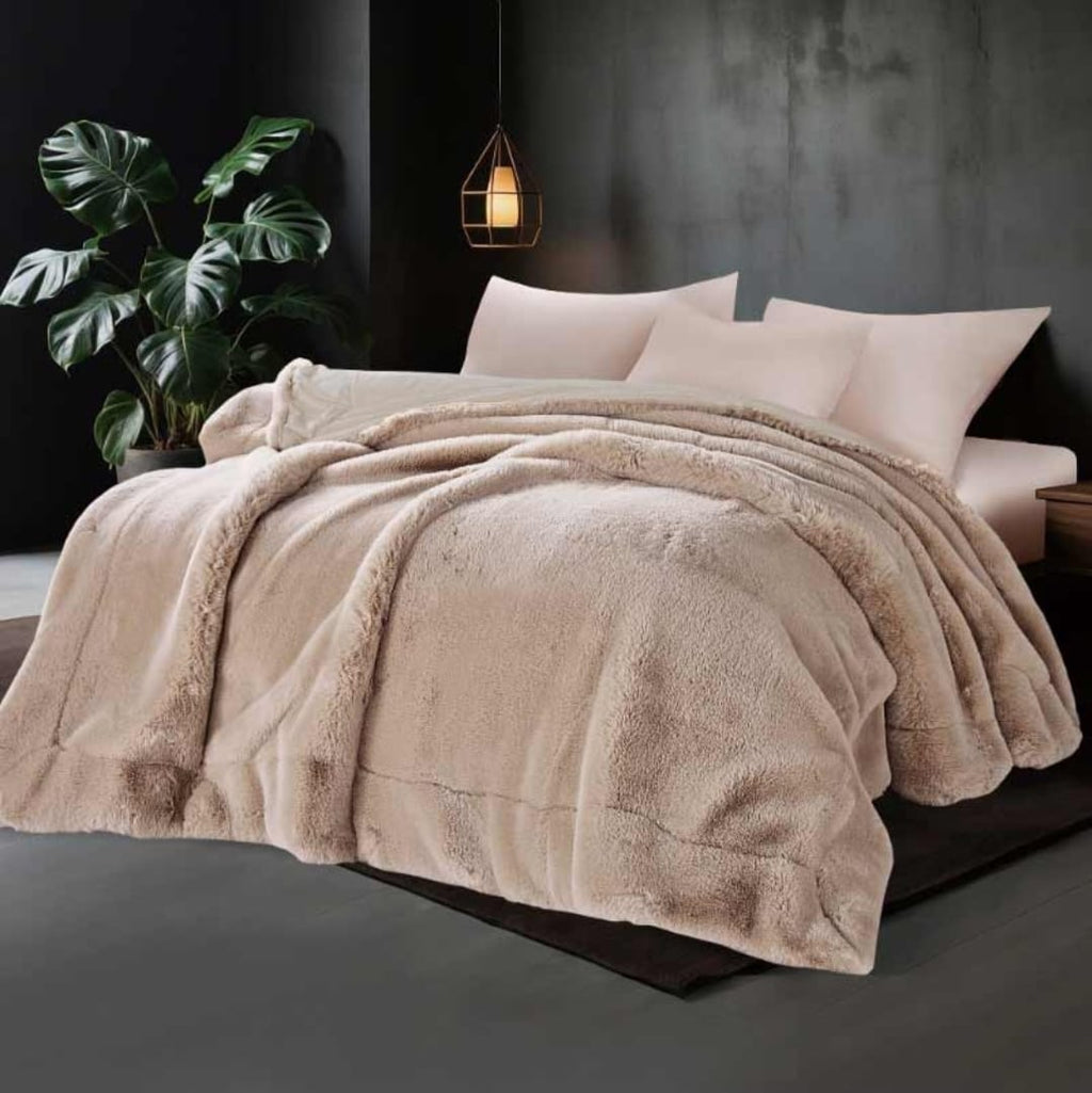 Premium Faux Rabbit Fur Blanket