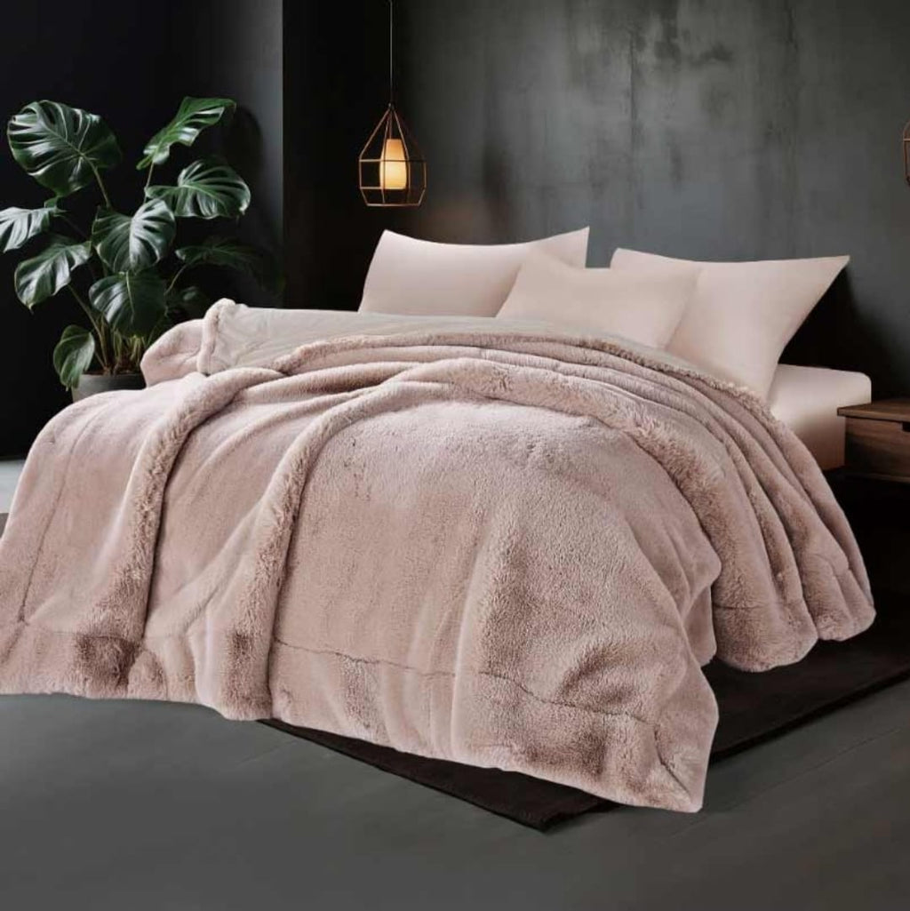 Premium Faux Rabbit Fur Blanket