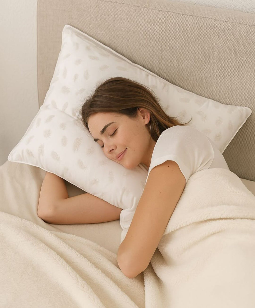 Down- proof cotton pillow